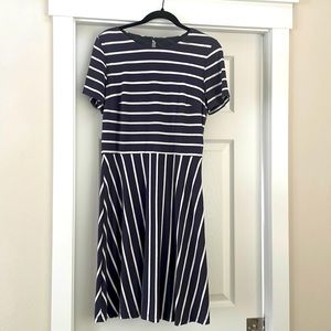 Loft size 8 striped dress